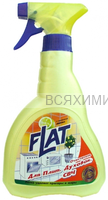FLAT Очиститель КУРОК для плит, духовок , СВЧ Лимон 480мл *6