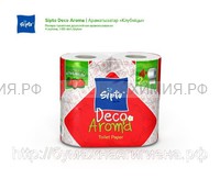 Туалетная бумага SIPTO Deco Aroma клубника 2-х сл. 4 шт. *12