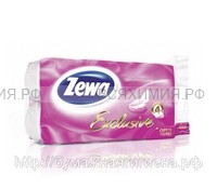 Туалетная бумага Zewa Exclusive 4-х сл. белая 8 рулонов *9