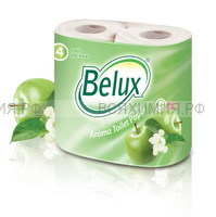 Туалетная бумага BELUX 2-х сл. 4шт АРОМА яблоко*12