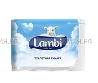 Туалетная бумага ЛАМБИ с тисн.рис. 3-х сл. 16 рулон *1*50